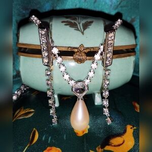 YSL 🇫🇷 Set: Necklace and Drop Earrings, ALL stamped- no callouts!